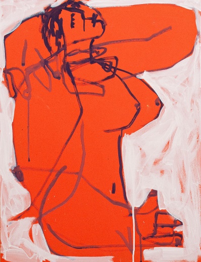 Oleg Morović_ Akt, akril na medijapanu, 2024., 70 × 54 cm